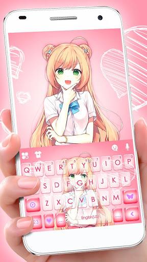 Jk Uniform Girl Keyboard Theme - Image screenshot of android app