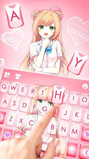 Jk Uniform Girl Keyboard Theme - Image screenshot of android app