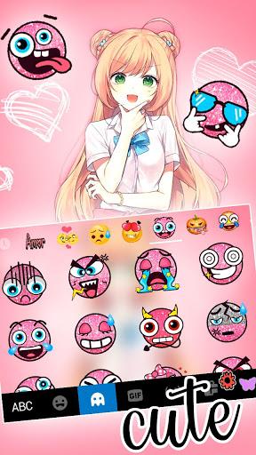 Jk Uniform Girl Keyboard Theme - عکس برنامه موبایلی اندروید