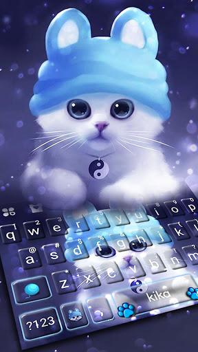 Kitty Hat Keyboard Theme - عکس برنامه موبایلی اندروید