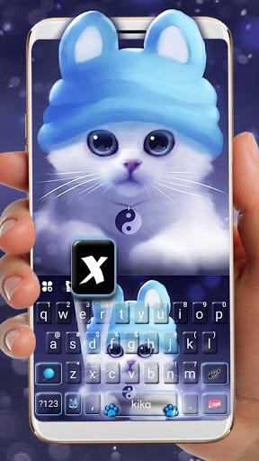 Kitty Hat Keyboard Theme - Image screenshot of android app