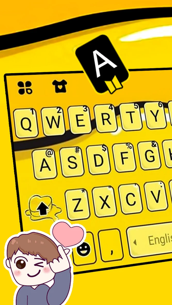 KPop Butter Love Keyboard Back - عکس برنامه موبایلی اندروید