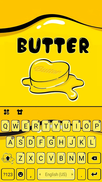 KPop Butter Love Keyboard Back - عکس برنامه موبایلی اندروید