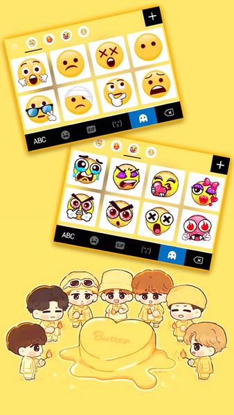 Kpop Idol Butter Keyboard Back - عکس برنامه موبایلی اندروید