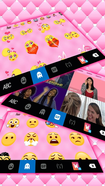 Leather Pink Bow Theme - عکس برنامه موبایلی اندروید