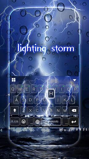 Lightingstorm Keyboard Theme - عکس برنامه موبایلی اندروید