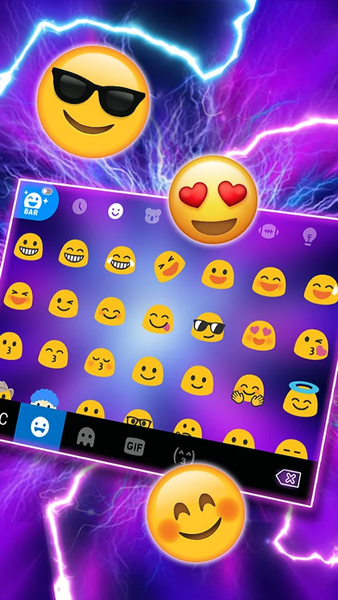 Lightning Flash Keyboard Theme - عکس برنامه موبایلی اندروید