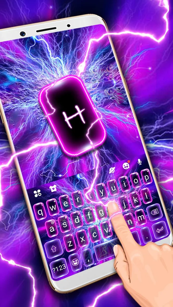 Lightning Flash Keyboard Theme - عکس برنامه موبایلی اندروید