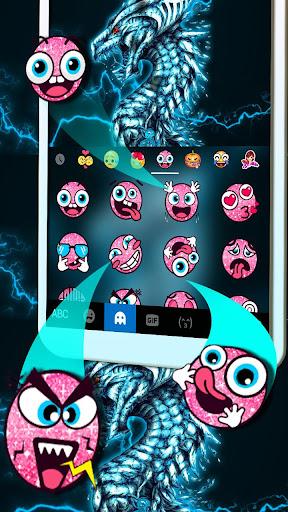 Lightning Neon Dragon Keyboard Theme - عکس برنامه موبایلی اندروید