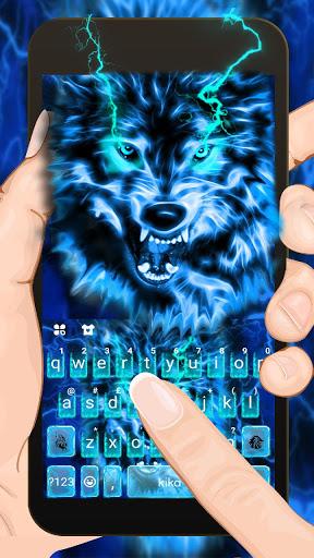 Lightning Wolf Keyboard Theme - Image screenshot of android app