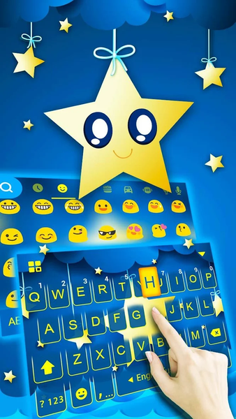 Little Star Keyboard Theme - Image screenshot of android app