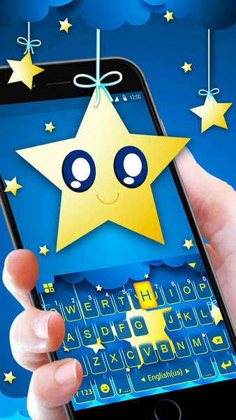 Little Star Keyboard Theme - Image screenshot of android app
