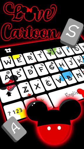 Love Cartoon Doodle Keyboard Theme - Image screenshot of android app