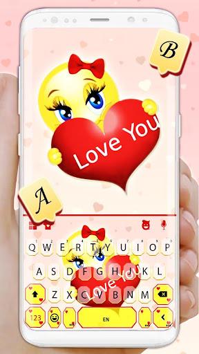 Love You Emoji Keyboard Theme - عکس برنامه موبایلی اندروید