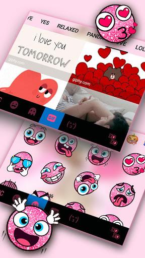 Lovely Baby Giraffe Keyboard Theme - Image screenshot of android app