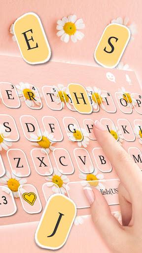Lovely Daisy Keyboard Theme - عکس برنامه موبایلی اندروید