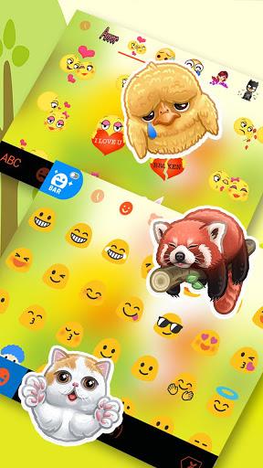 Lovely Duck Couple Keyboard Theme - Image screenshot of android app