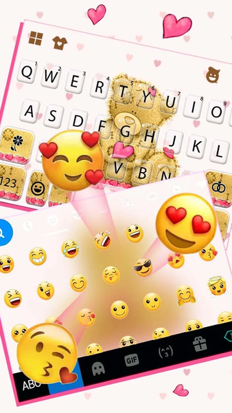 Lovely Ragged Bear Keyboard Th - عکس برنامه موبایلی اندروید