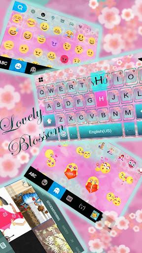 Lovelyblossoms Keyboard Theme - Image screenshot of android app