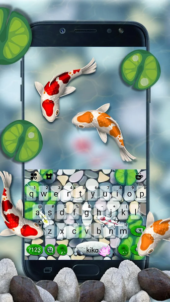 Lucky Koi Fish Keyboard Theme - Image screenshot of android app