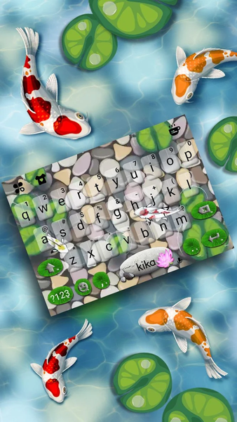 Lucky Koi Fish Keyboard Theme - Image screenshot of android app