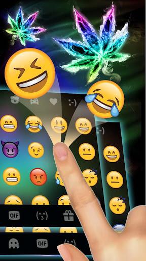 Luminous Smoke Weed Keyboard T - عکس برنامه موبایلی اندروید