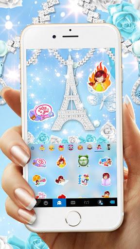 Lux Butterfly Tower diamond Keyboard - Lux Theme - Image screenshot of android app