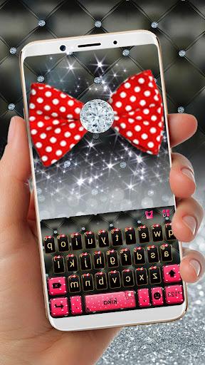 Luxury Bowknot Keyboard Theme - Image screenshot of android app