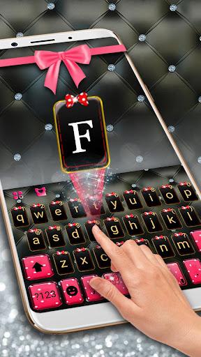 Luxury Bowknot Keyboard Theme - Image screenshot of android app