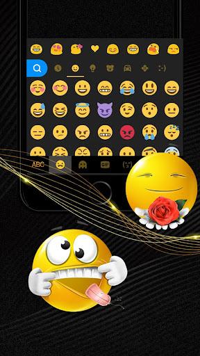 Luxury Golden Black Keyboard T - عکس برنامه موبایلی اندروید