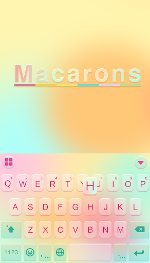 Macarons Emoji Keyboard Theme - Image screenshot of android app