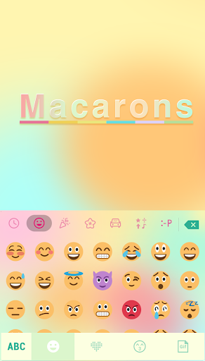 Macarons Emoji Keyboard Theme - عکس برنامه موبایلی اندروید