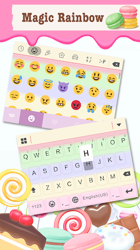 Magic Rainbow Keyboard Theme - عکس برنامه موبایلی اندروید
