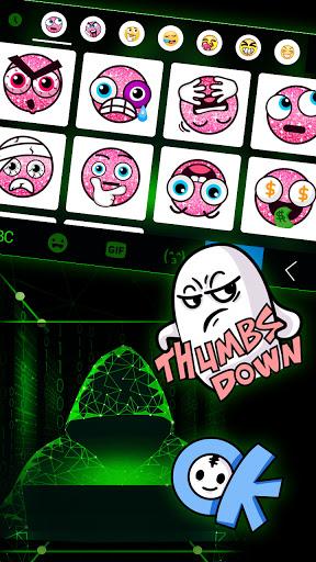 Matrix Hacker Keyboard Backgro - عکس برنامه موبایلی اندروید