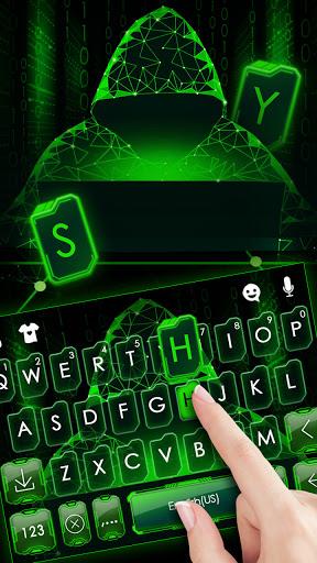 Matrix Hacker Keyboard Backgro - Image screenshot of android app