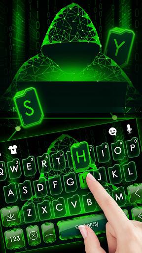 Matrix Hacker Keyboard Backgro - عکس برنامه موبایلی اندروید