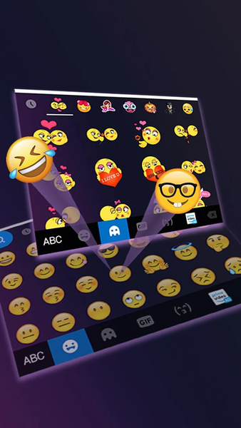 Metal 3d Laser Keyboard Theme - Image screenshot of android app