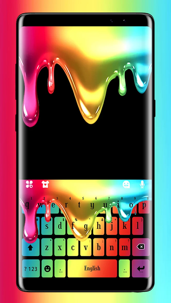 Metallic Drip Color Keyboard T - عکس برنامه موبایلی اندروید