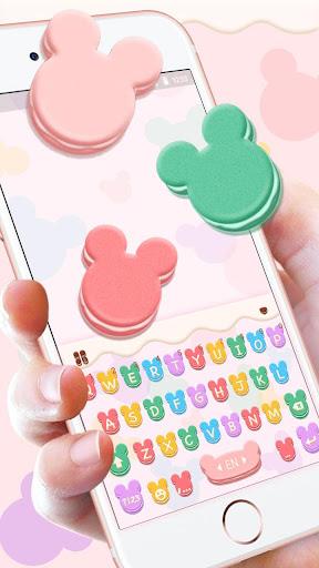 Tasty Mickey Macaroon Keyboard - Image screenshot of android app