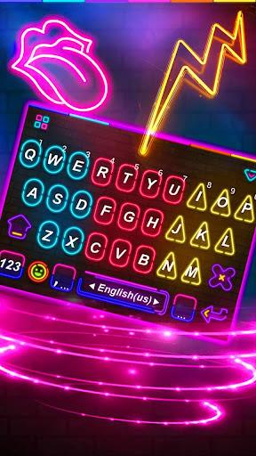 Multi Color Led Light Keyboard Theme - عکس برنامه موبایلی اندروید