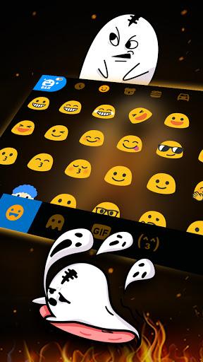 Muscle Fire Man Keyboard Theme - عکس برنامه موبایلی اندروید