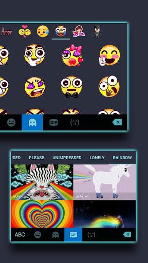 Neon Blue Business Keyboard Theme - عکس برنامه موبایلی اندروید