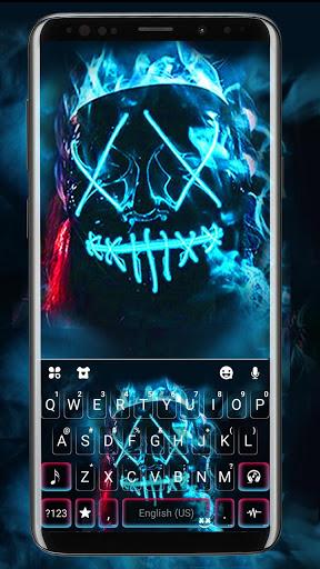 Neon Fire Purge man Theme - عکس برنامه موبایلی اندروید