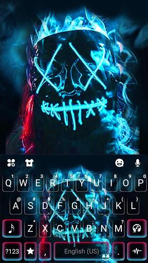Neon Fire Purge man Theme - عکس برنامه موبایلی اندروید