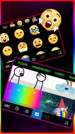 Neon Flash Keyboard Theme - عکس برنامه موبایلی اندروید