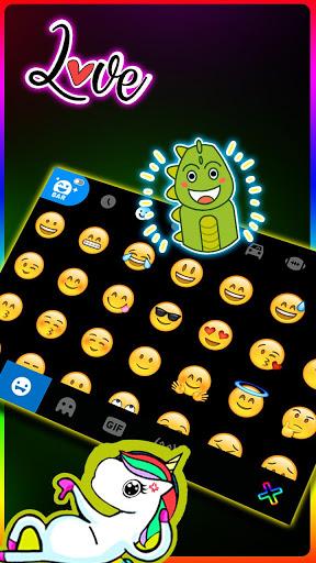 Neon Flash Keyboard Theme - عکس برنامه موبایلی اندروید