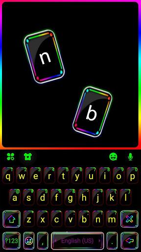 Neon Flash Keyboard Theme - عکس برنامه موبایلی اندروید