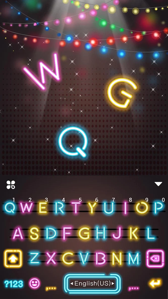Neon Glow Lights Theme - عکس برنامه موبایلی اندروید