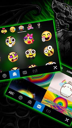 Neon Gothic Skull Keyboard The - عکس برنامه موبایلی اندروید