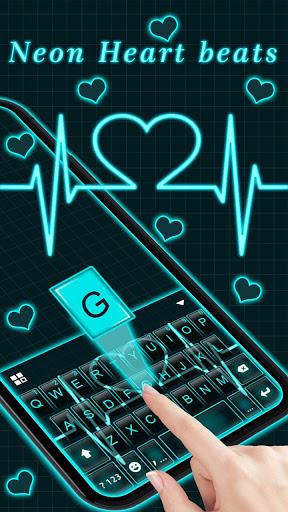 Neon Heart Love Theme - عکس برنامه موبایلی اندروید